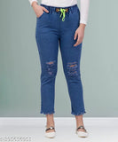 Stretchable premium denim blue jogger jeans for plus size xl2xl-4xl, mid-rise and baggy fit. Indian manufacturer." (123 characters)