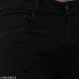 Best4U Men's Black Denim Jeans - Premium quality, high-waisted, Indian made fashion for the modern traveler. Slim fit, size 28, 30, 32, or 34