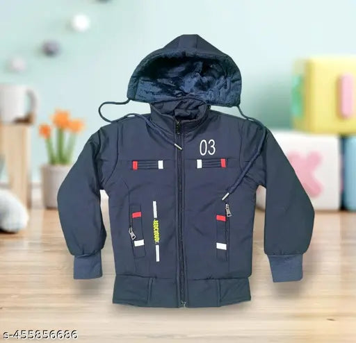 Redcloud Kids Polyester Jackets - Solid & Printed Designs for Boys (6-7, 7-8, 8-9, 9-10 Years)