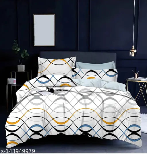 Royal Home PolyCotton Comforter Set & Sheet (90x100), ultra-soft microfiber, India-made, enhances bedroom interiors