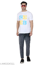 Stylish round neck, printed drifit polyester T-shirt (India), ideal for daily wear, exercise, or casual outings