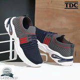 TOMSY CHOICE boys' mesh running shoes with Eva sole, trending casual wear in multiple sizes (4-12 years), embellished net pattern, lace-up fastening