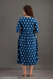 Rayon long Anarkali kurta with printed combo, three-quarter sleeves, women's ethnic fashion from India