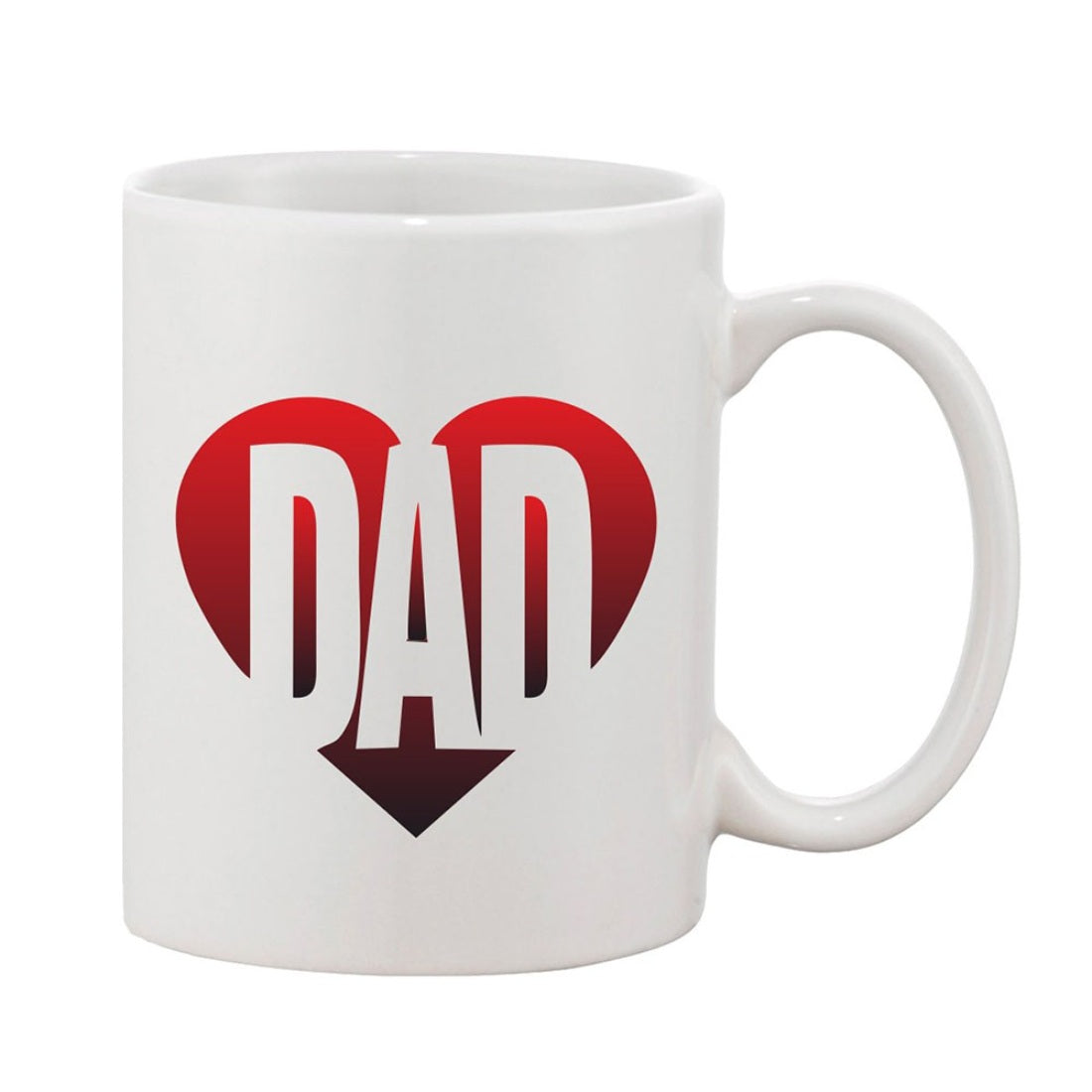 Printed ceramic white coffee mug (11oz), ideal gift for any occasion, single piece