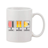 Printed white ceramic coffee mug, ideal gift for any occasion (Hot and Cold), one piece, 11oz size