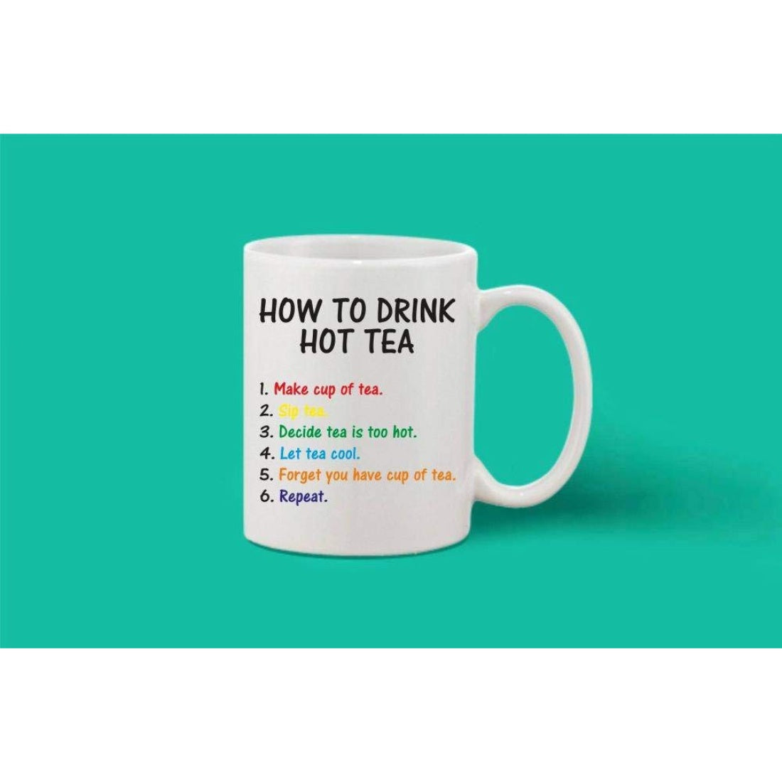 Printed ceramic 11oz coffee mug, ideal gift for any occasion - white color, single piece