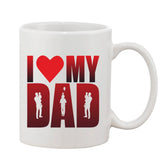 Printed ceramic coffee mug, white 11oz - ideal gift for any occasion, can be used hot or cold