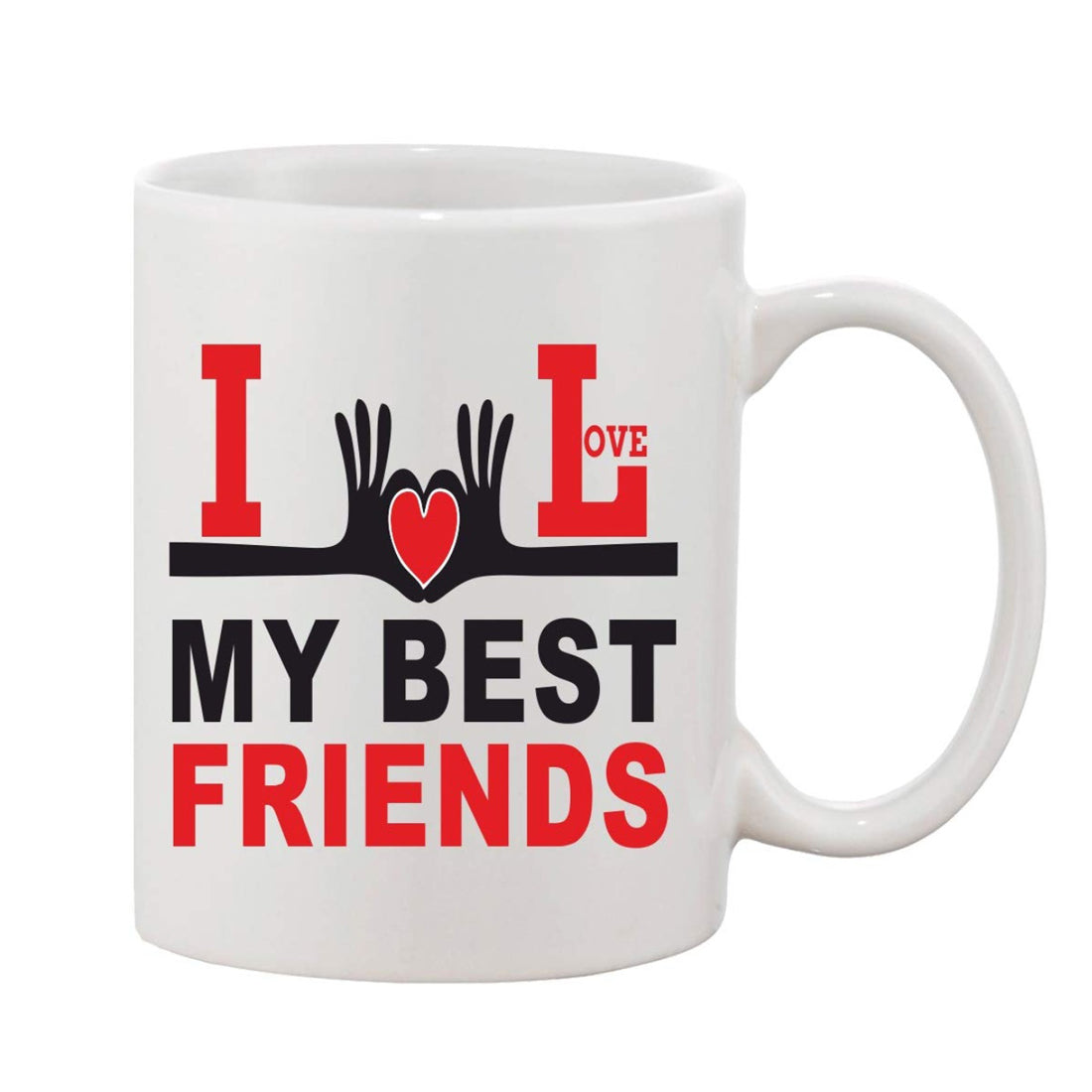 Printed ceramic 11oz coffee mug, ideal gift for any occasion, white color