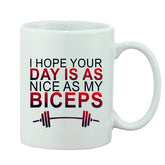 Printed white ceramic coffee mug (hot & cold), ideal gift for any occasion (single piece, 11oz)