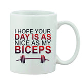 Printed white ceramic coffee mug (hot & cold), ideal gift for any occasion (single piece, 11oz)