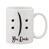 White ceramic coffee mug (hot & cold), ideal for gifts, 11oz single piece