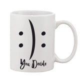 White ceramic coffee mug (hot & cold), ideal for gifts, 11oz single piece
