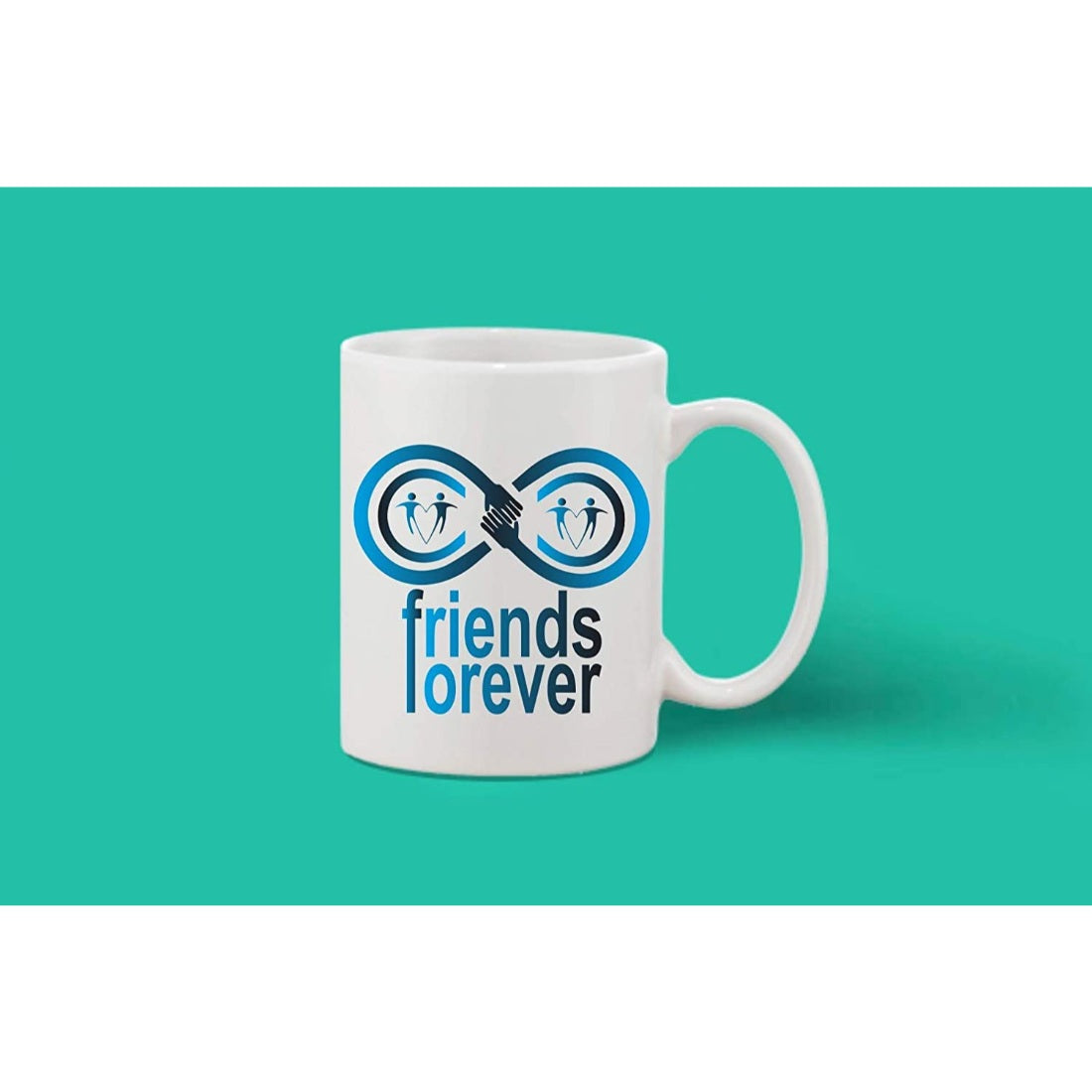 Printed white ceramic coffee mug (hot & cold), ideal gift for any occasion, single piece 11oz