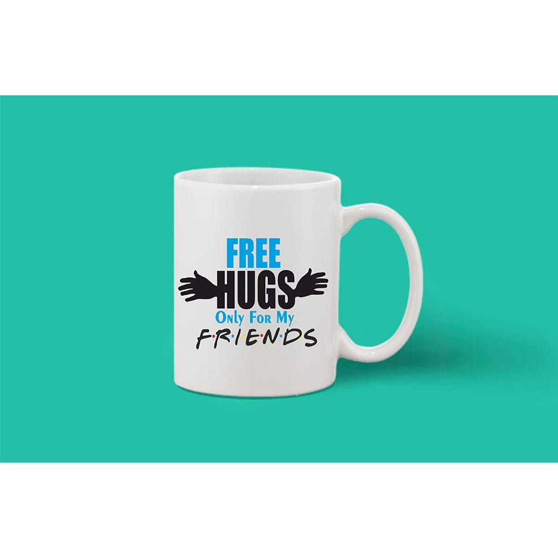 Printed ceramic white coffee mug (hot & cold), ideal gift for any occasion (1pc, 11oz)