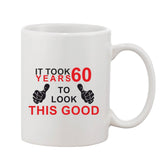 White 11oz ceramic coffee mug, ideal gift for any occasion, single piece