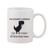 Printed ceramic white coffee mug (hot/cold), ideal gift for any occasion, 11oz single piece