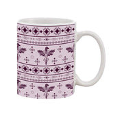 Printed ceramic white coffee mug, ideal gift for any occasion (Hot and Cold), quantity: 1pc, size: 11oz