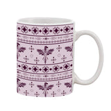 Printed ceramic white coffee mug, ideal gift for any occasion (Hot and Cold), quantity: 1pc, size: 11oz