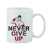 Printed ceramic white coffee mug, 11oz, perfect gift for any occasion, actual product color may vary slightly