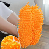 Assorted color dust mop slippers for floor cleaning - 2-pack, versatile & easy-to-clean household item