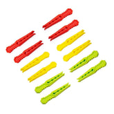 Assorted color, high-quality plastic clothes pegs (36 pcs), versatile for home, kitchen, travel, and display use