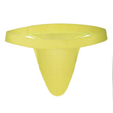 Daisy yellow nylon side string trough thong underwear for men, intimate wear for special occasions