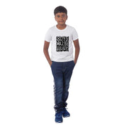 Boys cotton half sleeve T-shirt (white), cool design for summertime play