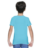 Boys cotton blue half sleeve Baby Shark T-shirt, casual fun wear for boys