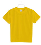Boys cotton half-sleeve yellow t-shirt, casual wear for youth