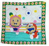 Assorted multi-color cotton Doreman handkerchiefs, pack of 10 (mini Dora size) for everyday use