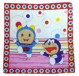 Assorted multi-color cotton Doreman handkerchiefs pack of 10 (small size) for everyday use