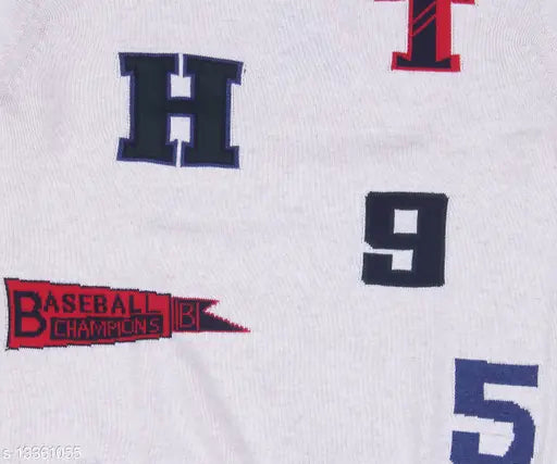 Cotton solid kids sweater for boys, long sleeves in sizes 12-18 months to 15 years, made in India