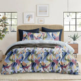 Floral print AC Comforter, high-quality microfiber cotton blend for double bed, GSM 200, ideal for air-conditioned rooms (India)
