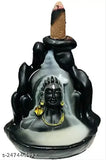 Polyresin Adi Shankara Adiyogi Shiva incense holder with backflow smoke effect, Indian-made