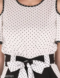 Polyester printed net jumpsuit, elegant women's fashion, XL size from India