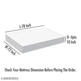 Waterproof terry cotton king size mattress protector, breathable, hypoallergenic bed cover (78X72 inch, 6.5x6 feet), maroon