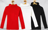 High Neck Casual Boys & Girls Multicolor Full Sleeve Sweater Pack of 3