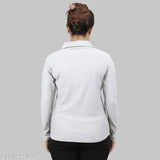 Pink polyester long-sleeve printed MYO women's zip T-shirt pack of 2, ideal for sports and gym wear, fast-dry technology with UPF protection