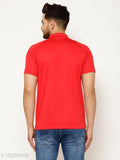 Solid polyester short-sleeve men's t-shirt from Eppe, India (S - Chest 38in, Length 26.5in)