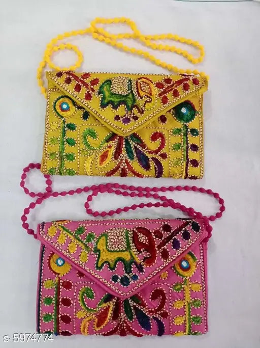 Colorful woven fabric sling bag, pink purse with vibrant embroidery