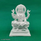 Marble Lakshmi idol showpiece, 10.5cm x 6cm x 15cm, perfect for pooja room or home decor, Diwali gift