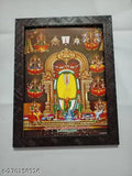 Synthetic resin photo frame, 9*12 inches featuring Sri Varaha Lakshmi Narasimha SIMHACHALAM Narsimha Swamy image from India
