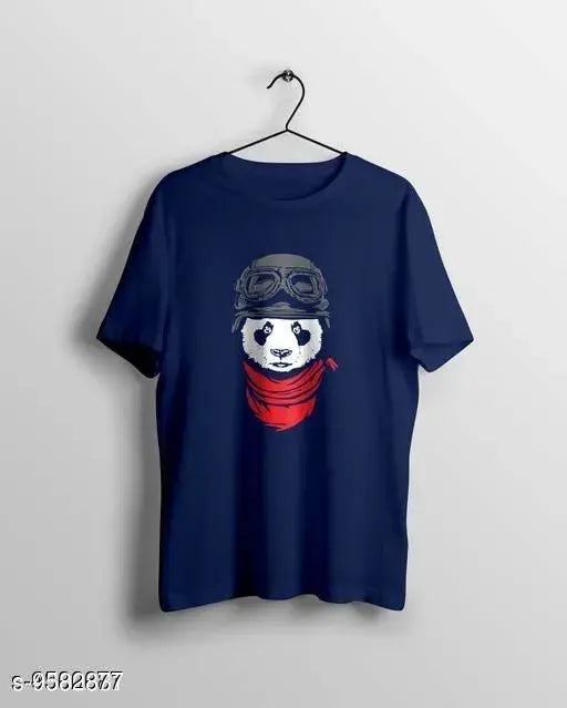 Classic men's cotton-blend t-shirt, short sleeves, printed net design, available in sizes S-XXL. Made in India
