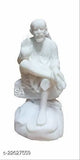Handcrafted 6-inch Sai Baba figurine, Indian folk art for home decor or gifting, easily cleanable