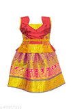Art Silk Lehenga Choli with Waist Belt, self-design Leheriya pattern, celebrating Indian tradition for girls aged 0-8 years