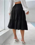 Black pleated skirt