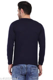 Cotton blend, long-sleeve, printed v-neck men's t-shirt by Tayur - Indian brand offering affordable style and comfort