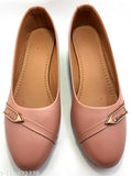 Synthetic leather shooting star peach women's fashion shoes - stylish, closed back, and comfortable footwear for parties
