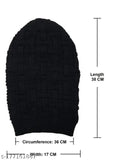 Woolen solid winter cap for men, stylish and warm, handcrafted in India