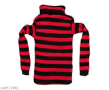 Striped wool warm full sleeve high neck skivvy for winter (pack of 2), stylish and comfortable for kids aged 9-12 years